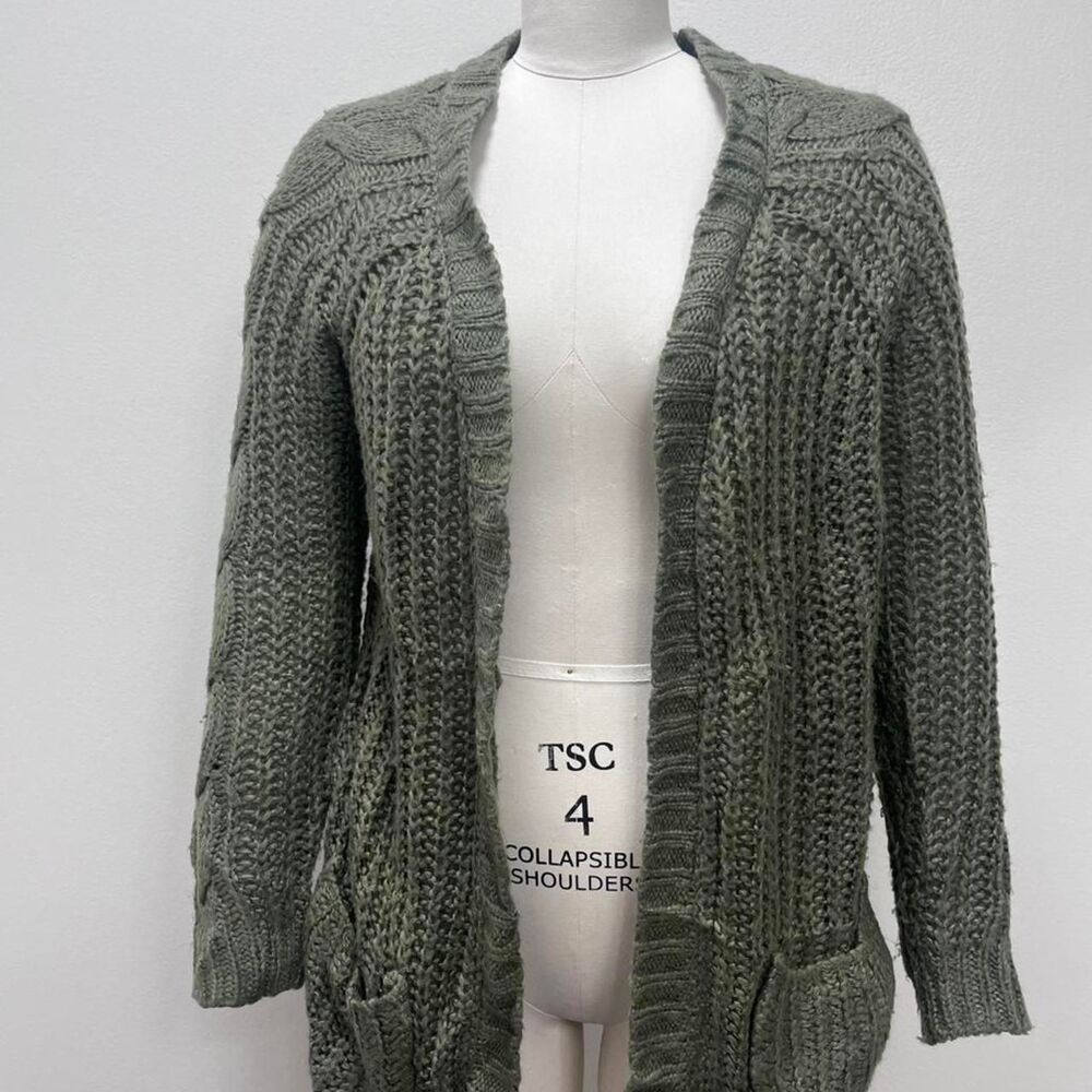 Hippie-rose Women's Green Cardigan